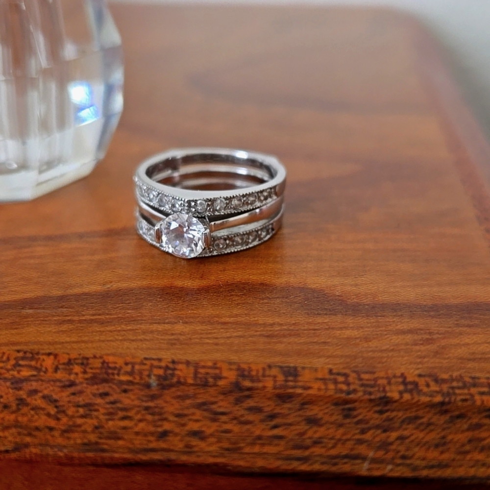 Engagement ring silver 925